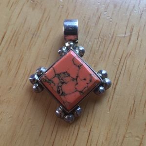 VINTAGE CORAL PENDANT